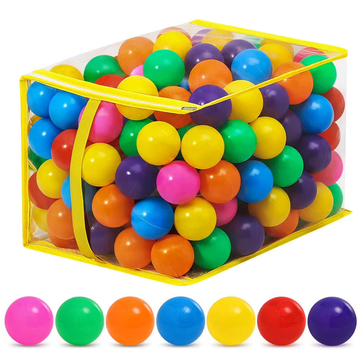 Suncuber ball pit balls in vibrant colors for safe toddler play.