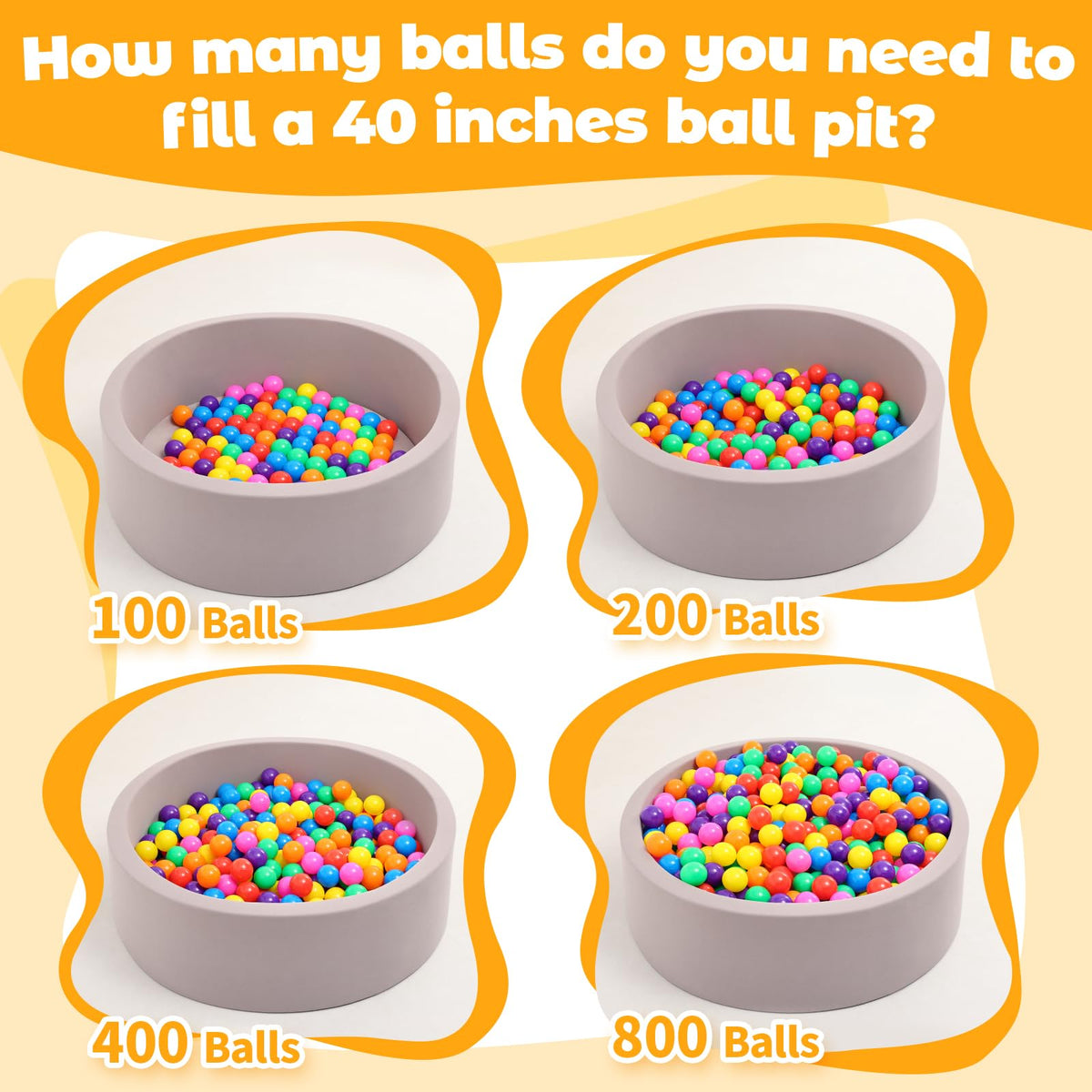 Suncuber ball pit balls for versatile indoor and outdoor play.