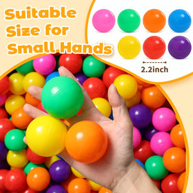 Suncuber BPA-free 2.17-inch balls suitable for toddlers.