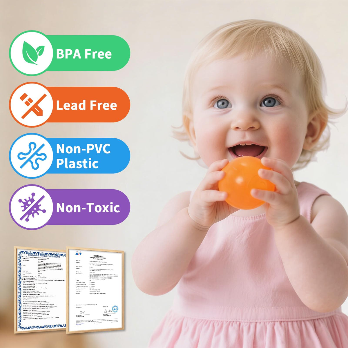 Suncuber durable and lightweight balls designed for indoor and outdoor play.