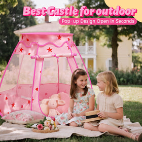 Suncuber princess tent interior with spacious play area for reading and games