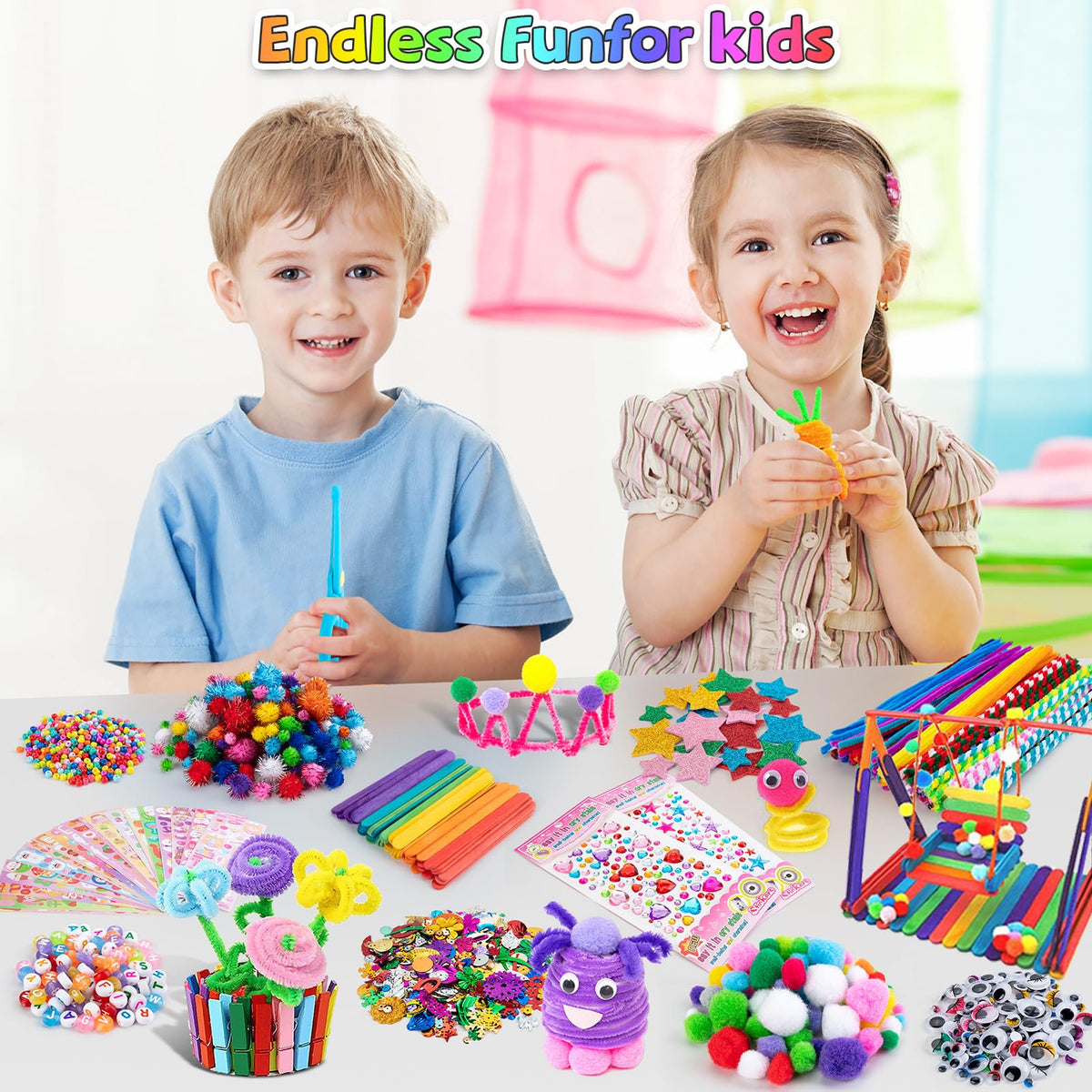 Sundaymot craft sticks provide sturdy building blocks for DIY jewelry and decor.