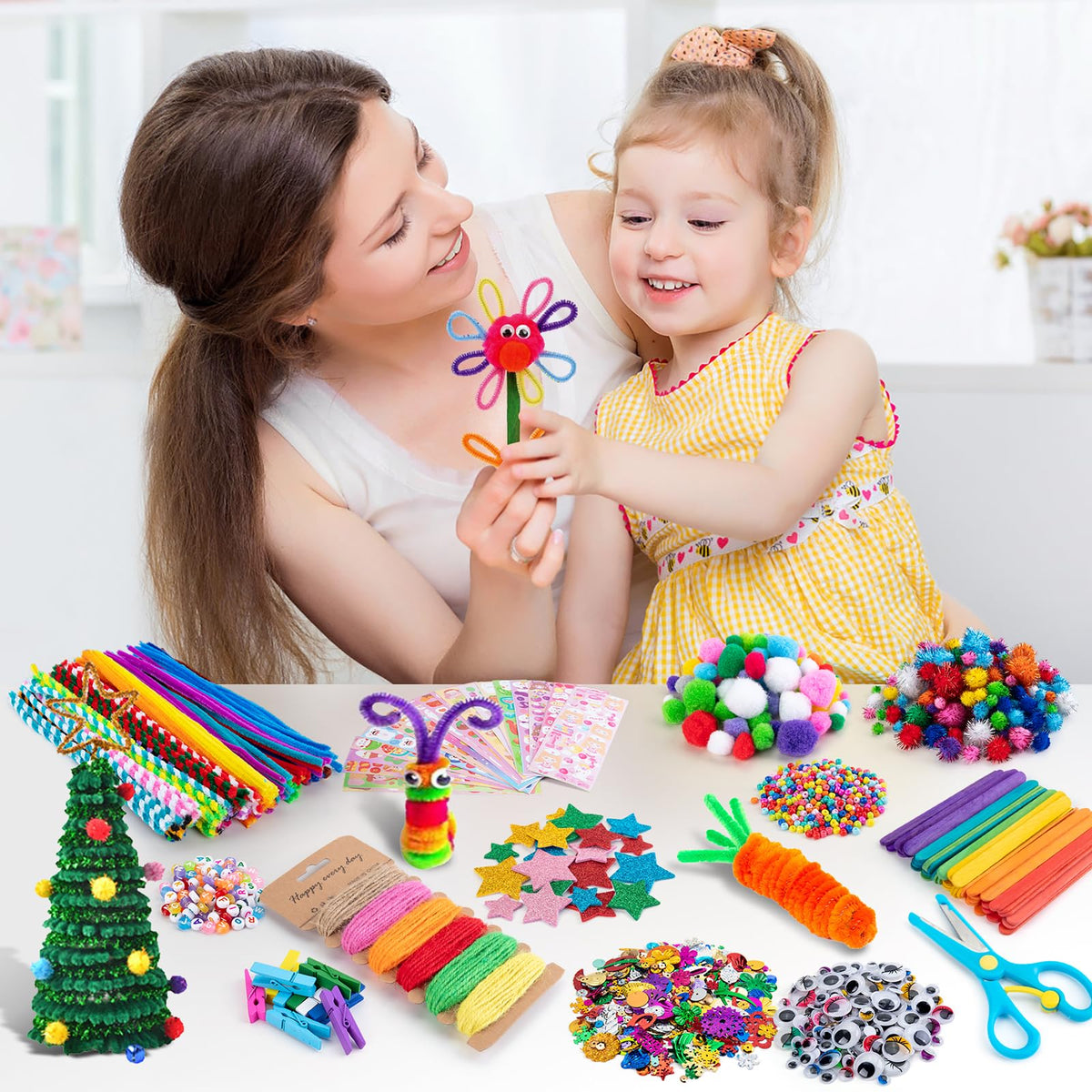 Sundaymot felt pieces bring soft contrast and variety to art projects.