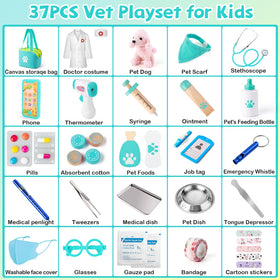 Sundaymot Doctor Kit doctor coat and hat complete clinician costume
