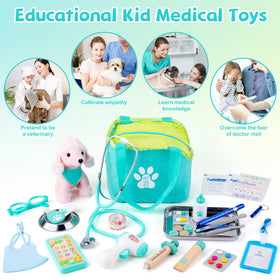 Sundaymot Doctor Kit real stethoscope inspires authentic patient assessment play