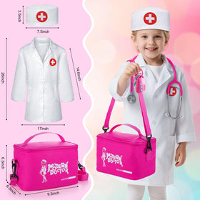 Sundaymot doctor kit stethoscope for realistic heartbeat checks during imaginative play