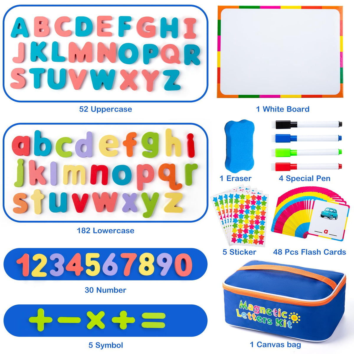 Sundaymot magnetic board and organizer bag interior highlighting portable classroom setup.