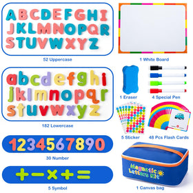 Sundaymot magnetic board and organizer bag interior highlighting portable classroom setup.