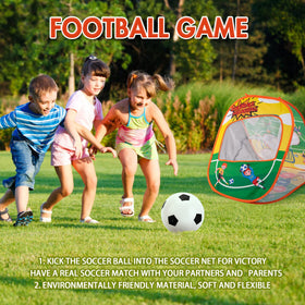 Sundaymot soccer ball and goal panel enabling active outdoor play for kids.