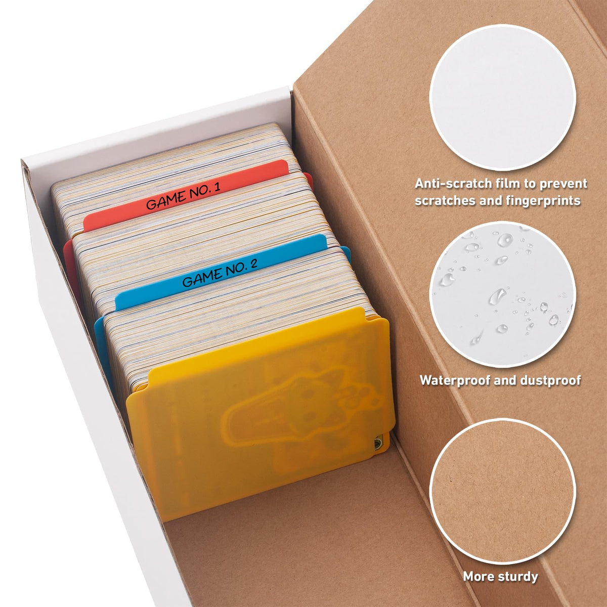 SUNEZLGO multicolor frosted dividers for flexible card organization