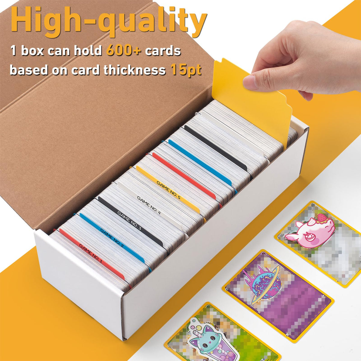 SUNEZLGO inner dimensions 10.2 by 3.9 by 2.9 inches for standard cards