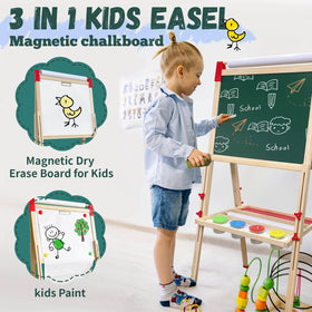 SUNFATT easel height adjustability 29.5 to 54.3 inches grows with child