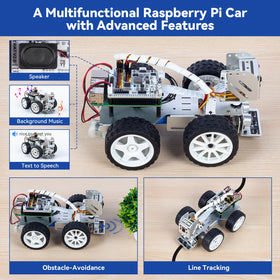 SunFounder PiCar-X line-following mode demonstrates steady navigation and sensor integration.