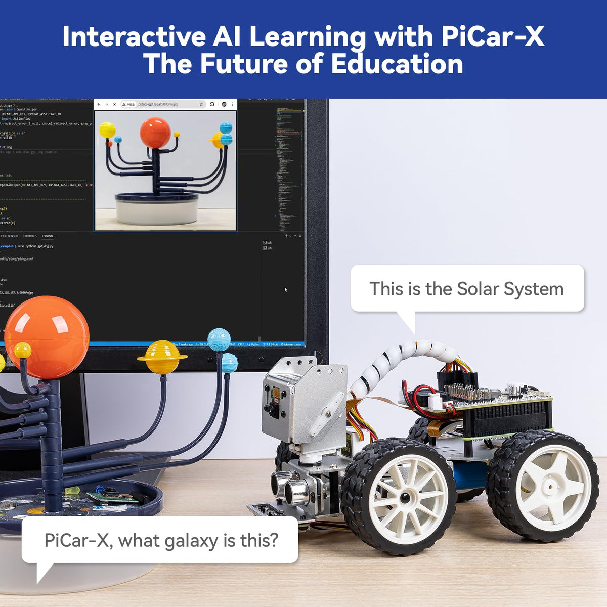 PiCar-X line following module in action for navigation