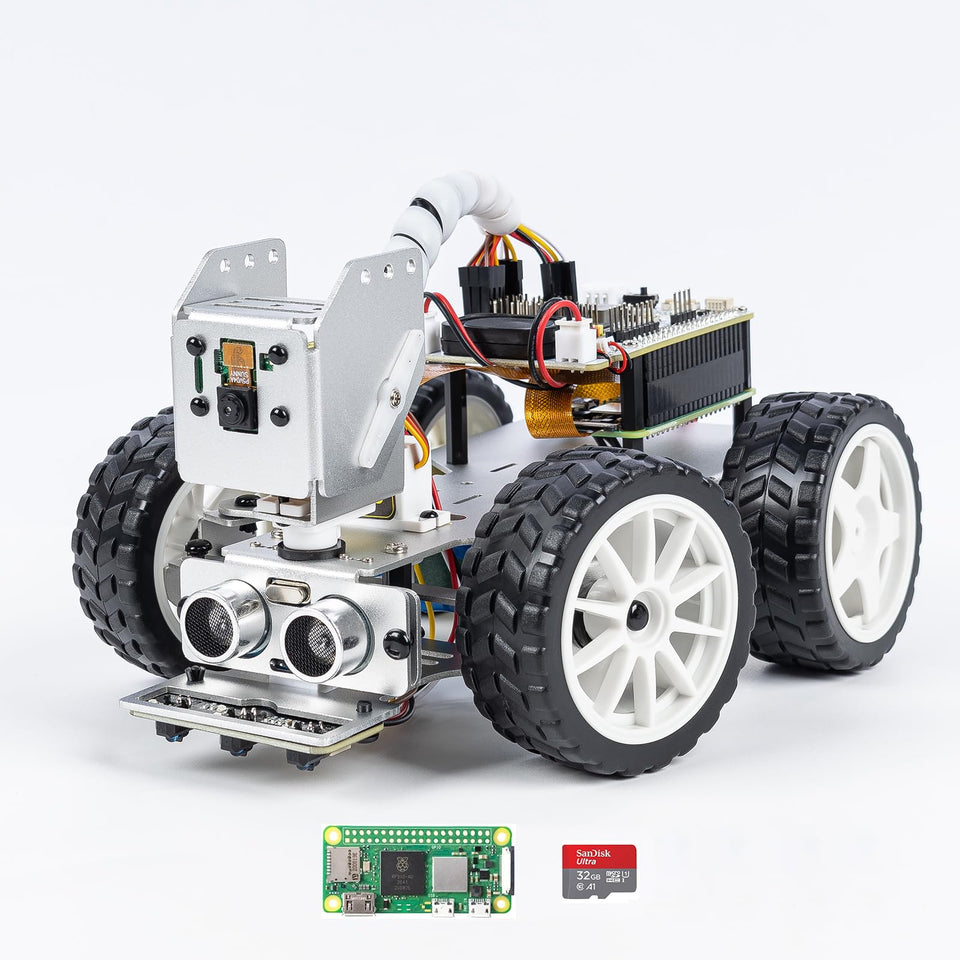 SunFounder PiCar-X with Raspberry Pi Zero 2 W kit for beginner robotics