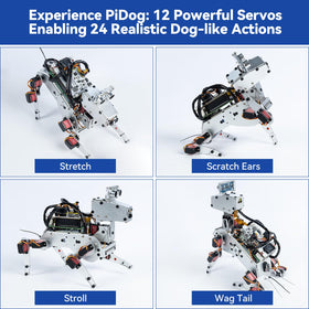 SunFounder PiDog ultrasonic sensor range aids obstacle detection