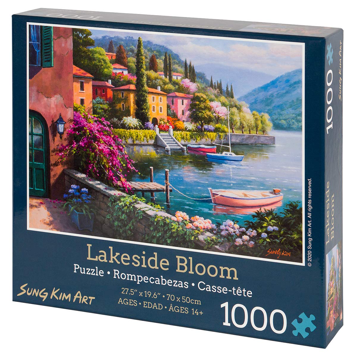 Sung Kim Art Lakeside Bloom piece closeup shows premium, precise cuts.