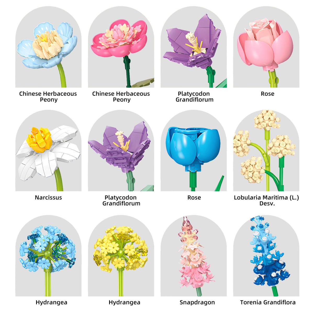 SUNHABI Flower Building Set finished bouquet serves as lasting decor and conversation starter.