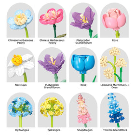 SUNHABI Flower Building Set finished bouquet serves as lasting decor and conversation starter.