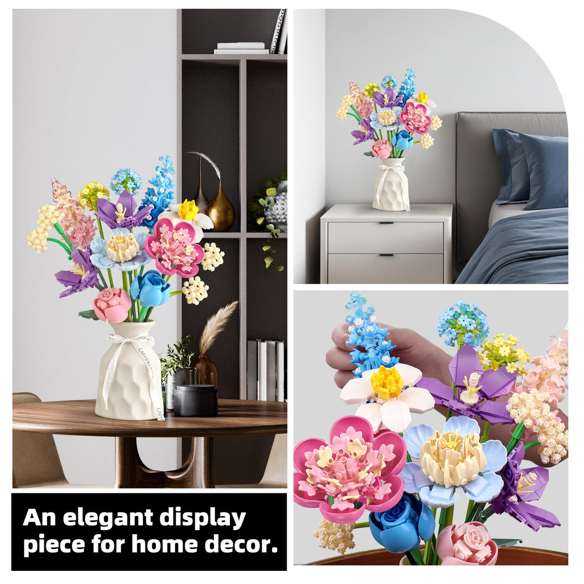 SUNHABI Flower Building Set for Mother's Day, a thoughtful, tactile craft.