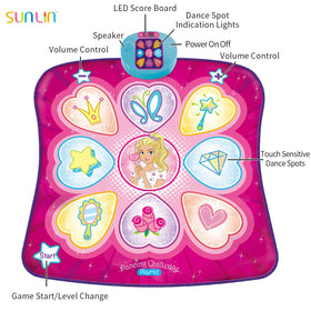 SUNLIN anti-slip vinyl surface keeps kids safe during energetic dancing