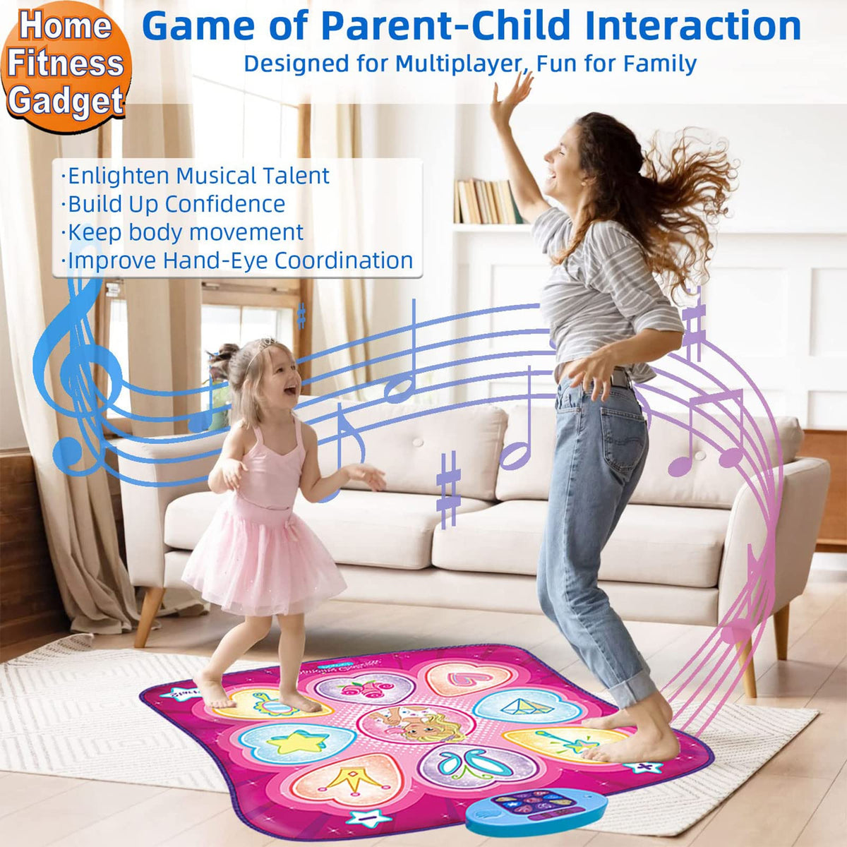 SUNLIN Dance Mat folds compactly for easy storage and travel
