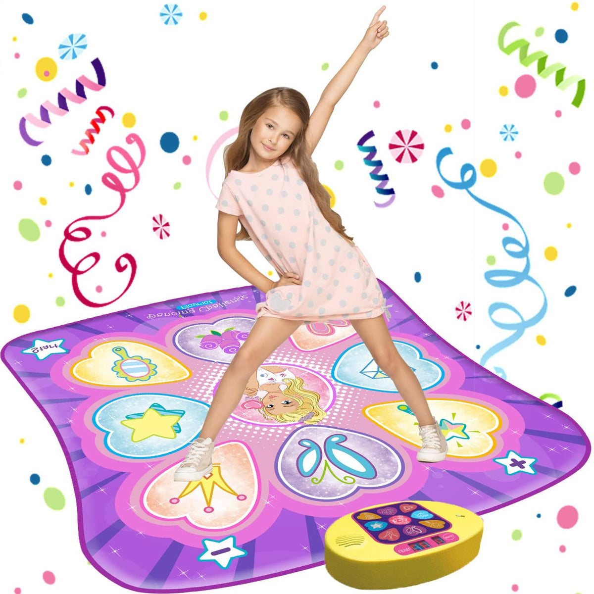 SUNLIN dance mat with vibrant LED lights for engaging play
