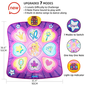 SUNLIN dance pad with adjustable volume for comfortable listening