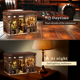 SUNNINO Book Nook Kit barrel detail brings vintage tavern vibe to desks.