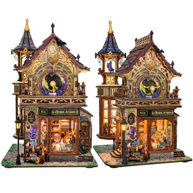 SUNNINO miniature dollhouse kit box and pieces showcase premium materials for a satisfying build