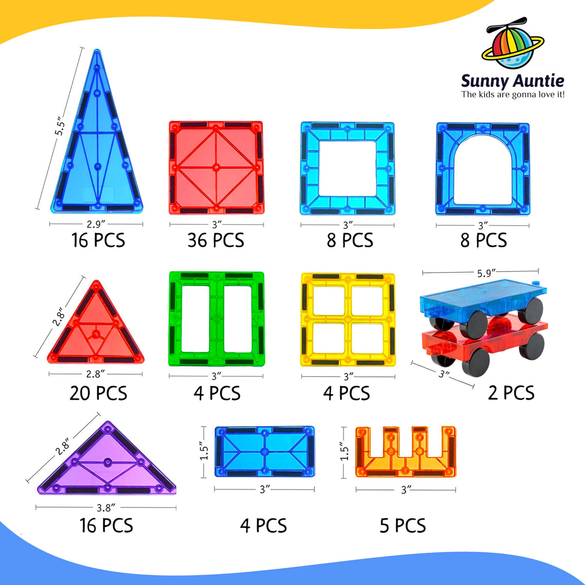 Sunny Auntie Magnetic Tiles guide booklet sparks project ideas