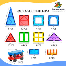 Sunny Auntie Magnetic Tiles portable set ideal for trips.