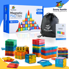 Sunny Auntie magnetic tiles safe ABS plastic with rounded edges