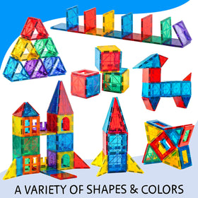 Sunny Auntie magnetic tiles magnets provide sturdy, durable models