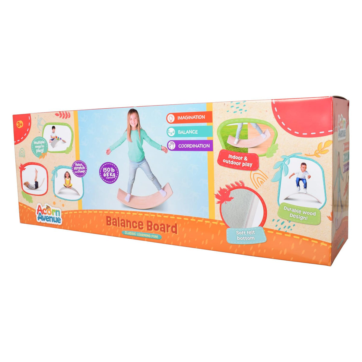 Sunny Days Balance Board bridge feature sparks imaginative landscapes for toys and storytelling.