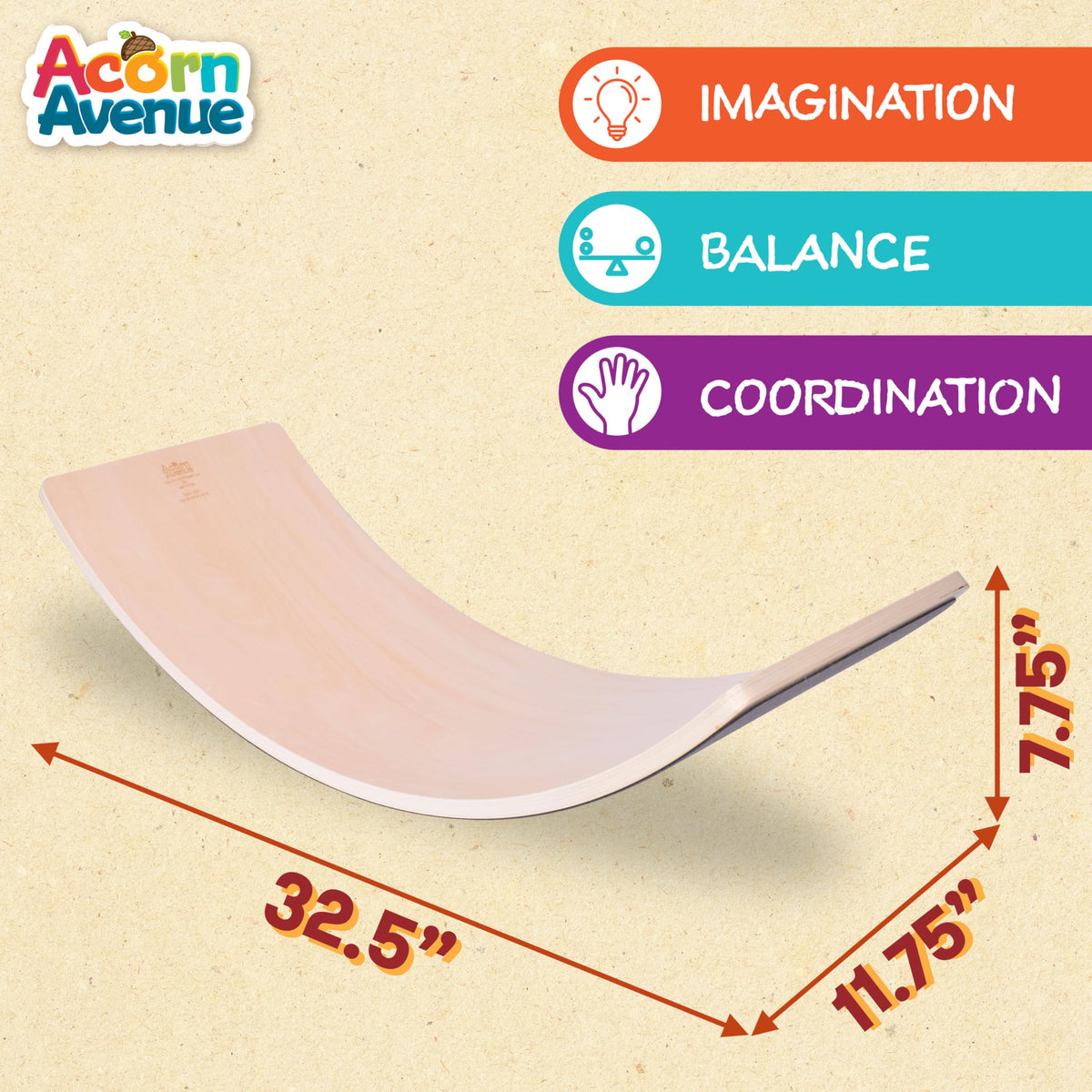 Sunny Days balance board child balancing promoting coordination and focus during play.