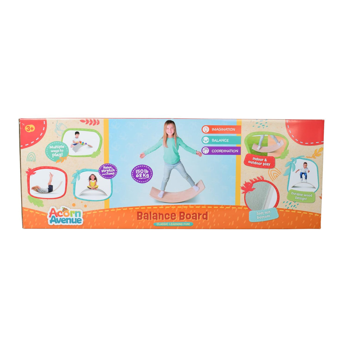 Sunny Days Balance Board used as a rocker to relax and unwind after activities.