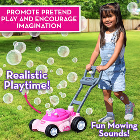 Barbie outdoor mechanical sounds enhance imaginative play during garden adventures.