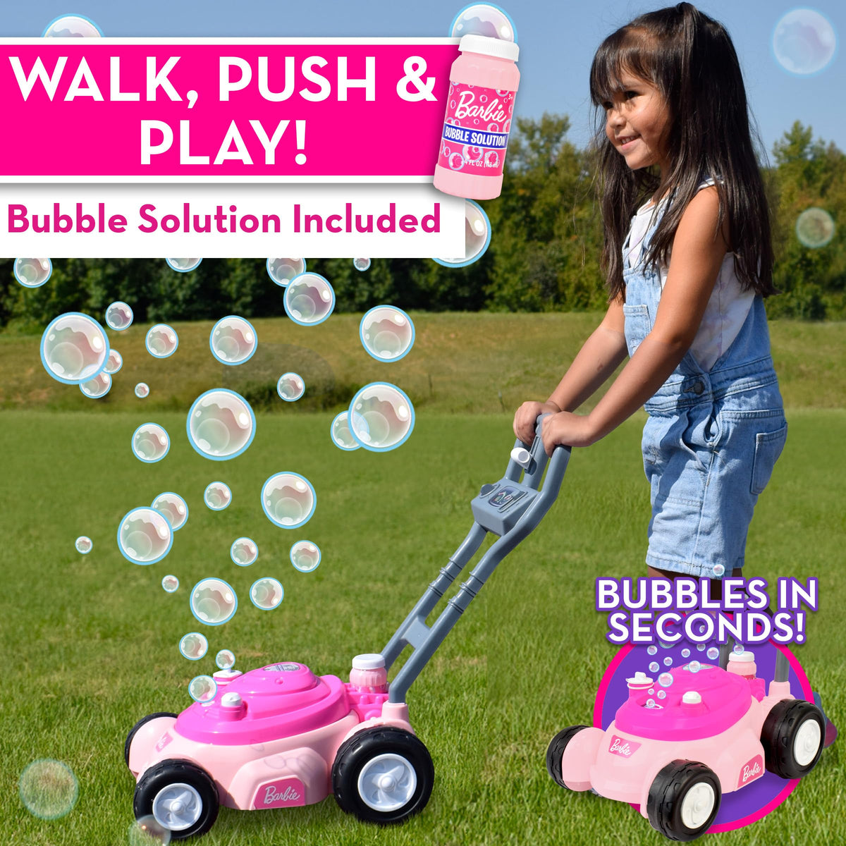 Sunny Days Barbie Safe durable materials support worry-free, long-lasting play.
