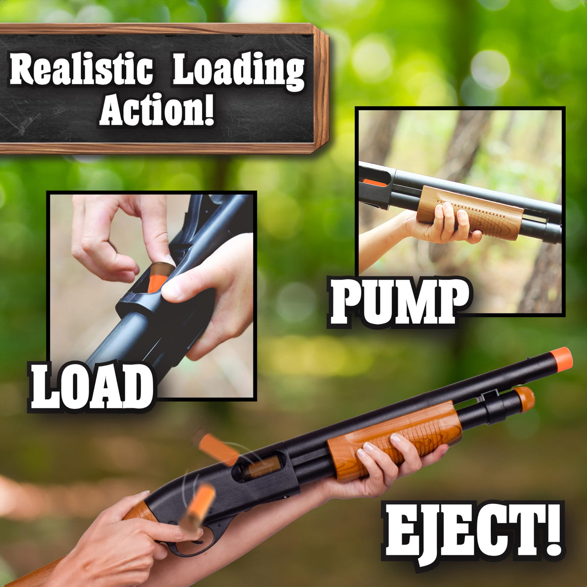 Maxx Action sounds trigger on the Sunny Days blaster delivers realistic play effects.