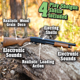 Wood grain front view of the Sunny Days blaster highlighting authentic details for imagination.
