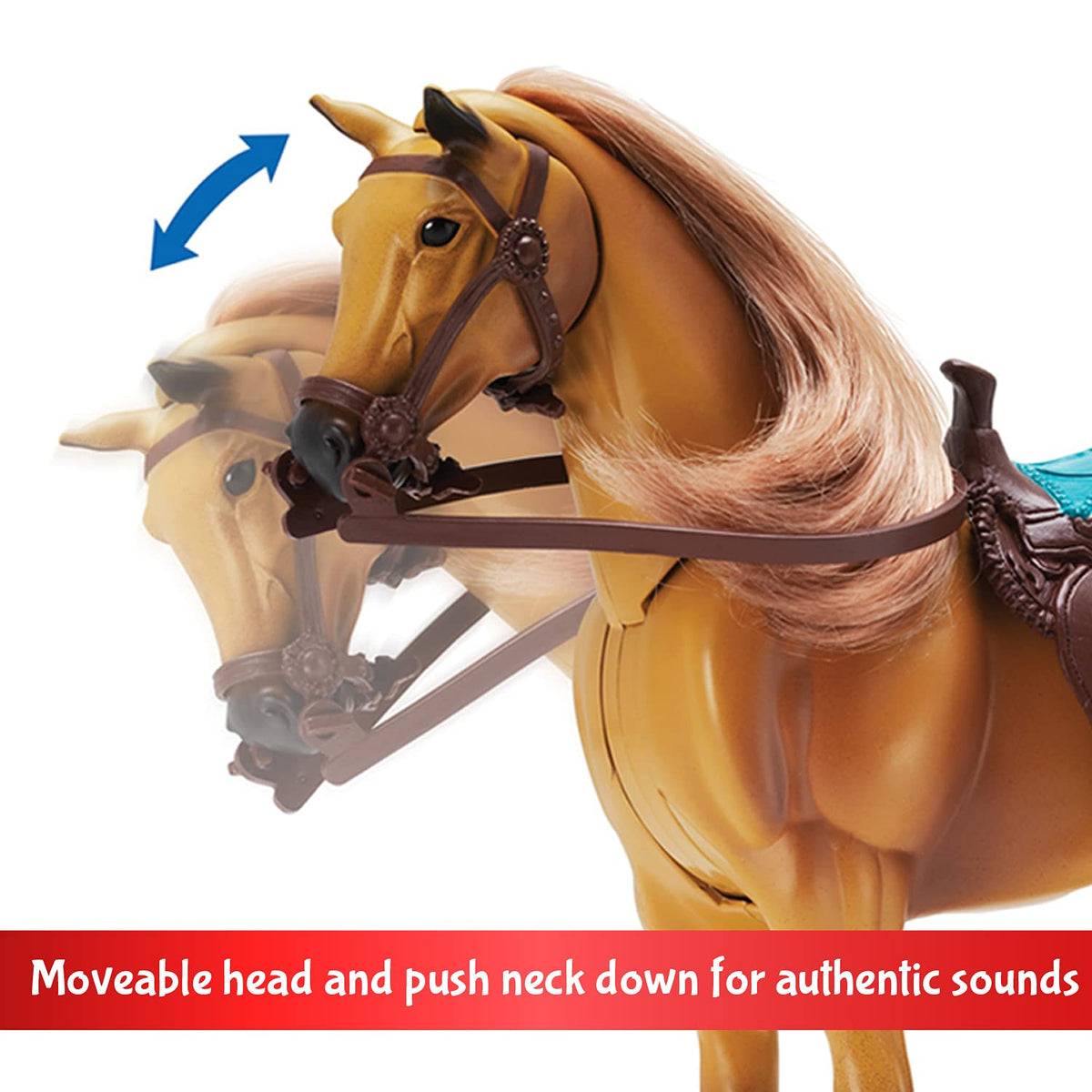 Sunny Days Entertainment Quarter Horse with brushable mane invites grooming and styling sessions.