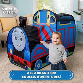 Sunny Days Entertainment Thomas pop-up tent entrance for quick setup and pretend play