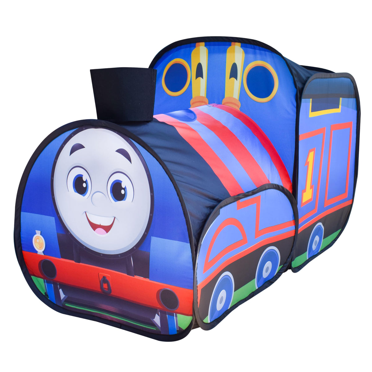 Sunny Days Entertainment Thomas pop-up tent left view for spacious indoor play