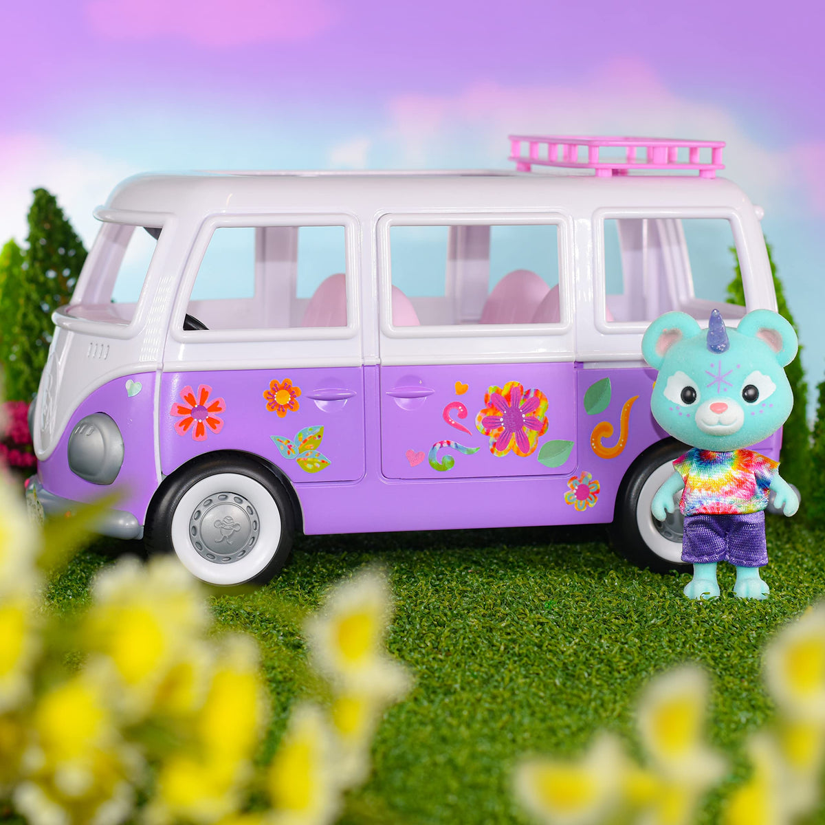 Sunny Days Honey Bee Acres unicorn figure with removable outfit.