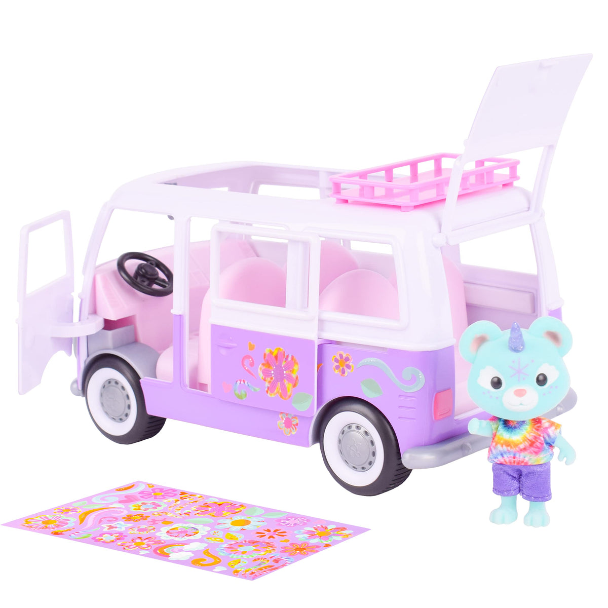 Sunny Days Honey Bee Acres van side view for imaginative play.