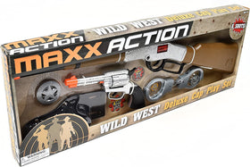 Sunny Days Maxx Action Western cap play gun rifle with safety features and action sounds.