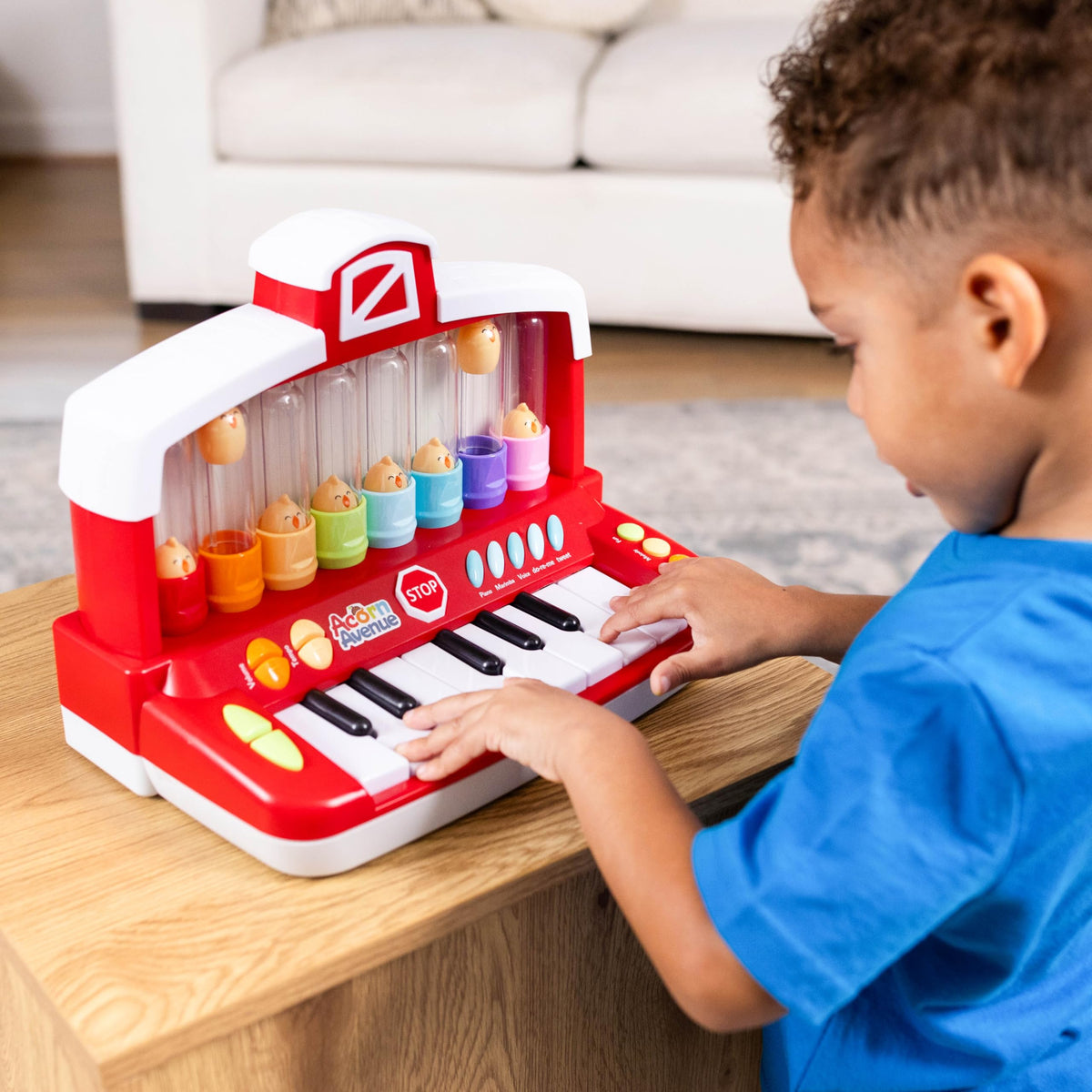 Sunny Days silly sounds piano mode engages toddlers with playful melodies and interactive exploration.