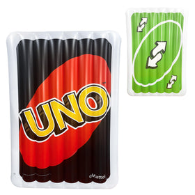 Sunny Days Uno Pool Float with giant reverse card for eye-catching poolside lounging