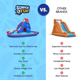 Sunny & Fun carrying case storage keeps belongings organized after play.